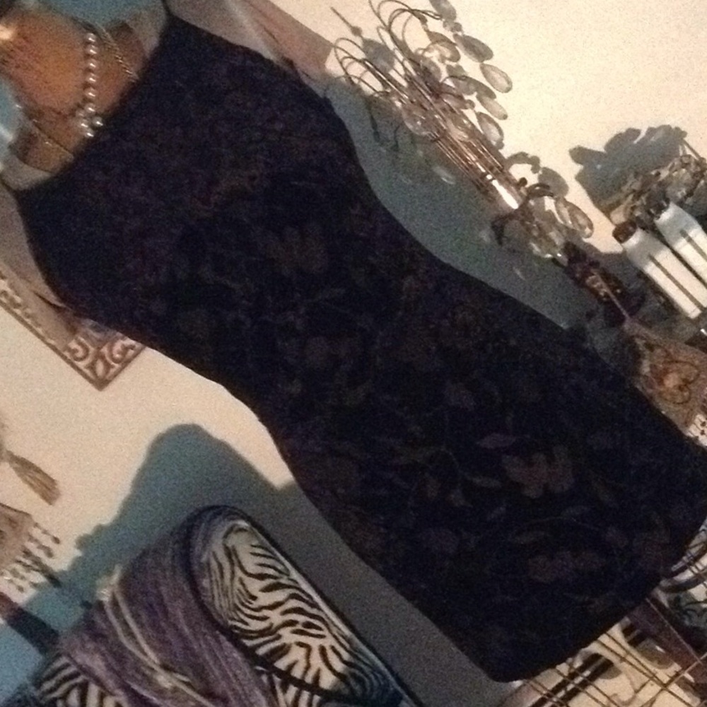 Burnout velour dress